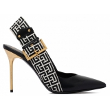 Balmain - Ruby Slingback Pumps - Ivory Black - Balmain Exclusive Luxury Collection