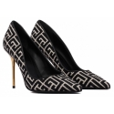 Balmain - Ruby Monogram Pumps - Ivory Black - Balmain Exclusive Luxury Collection