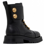 Balmain - Calf Leather Ranger Army Ankle Boots - Black - Balmain Exclusive Luxury Collection