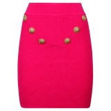 Balmain - Fine Knit Skirt - Fuchsia - Balmain Exclusive Luxury Collection