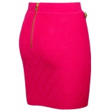 Balmain - Fine Knit Skirt - Fuchsia - Balmain Exclusive Luxury Collection