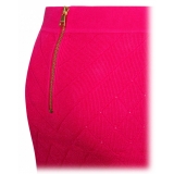 Balmain - Fine Knit Skirt - Fuchsia - Balmain Exclusive Luxury Collection