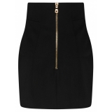 Balmain - Virgin Wool Mini Skirt - Black - Balmain Exclusive Luxury Collection