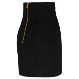 Balmain - Virgin Wool Mini Skirt - Black - Balmain Exclusive Luxury Collection