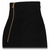 Balmain - Virgin Wool Mini Skirt - Black - Balmain Exclusive Luxury Collection