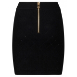 Balmain - Fine Knit Skirt - Black - Balmain Exclusive Luxury Collection