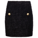 Balmain - Tweed Mini Skirt - Black - Balmain Exclusive Luxury Collection