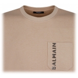 Balmain - Embossed Logo Sweatshirt - Beige - Balmain Exclusive Luxury Collection