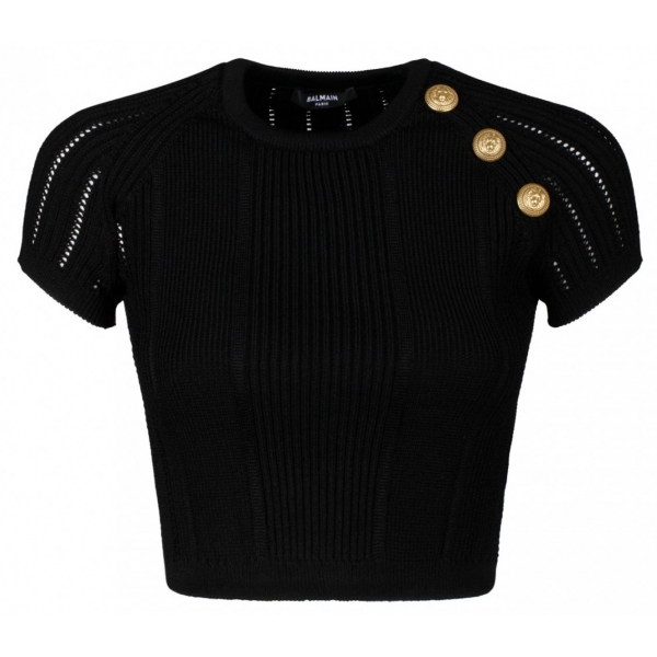 Balmain - Maglia Fine - Nero - Balmain Exclusive Luxury Collection