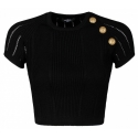 Balmain - Fine Knit Top - Black - Balmain Exclusive Luxury Collection