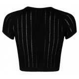 Balmain - Fine Knit Top - Black - Balmain Exclusive Luxury Collection