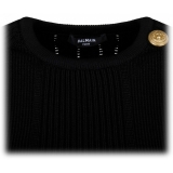 Balmain - Fine Knit Top - Black - Balmain Exclusive Luxury Collection