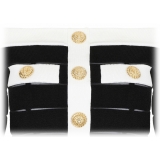 Balmain - Off Shoulder Top - Black White - Balmain Exclusive Luxury Collection