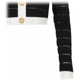 Balmain - Top con Spalle Scoperte - Nero Bianco - Balmain Exclusive Luxury Collection