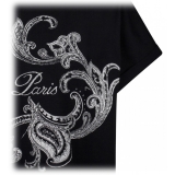 Balmain - Iconic Paisley Print T-Shirt - Black - Balmain Exclusive Luxury Collection