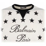 Balmain - Maglietta Stella - Beige Nero - Balmain Exclusive Luxury Collection