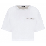 Balmain - Logo Print T-Shirt - White - Balmain Exclusive Luxury Collection