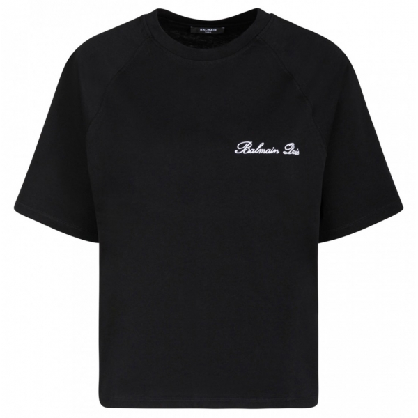 Balmain - Logo Signature T-Shirt - Black - Balmain Exclusive Luxury Collection