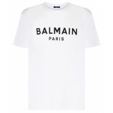 Balmain - Cotton Logo Print T-Shirt - White - Balmain Exclusive Luxury Collection