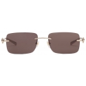 Gucci - Rectangular Sunglasses - Gold - Gucci Eyewear