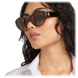 Jimmy Choo - Anahi - Brown Havana Butterfly Frame Sunglasses - Jimmy Choo Eyewear