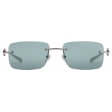 Gucci - Occhiale da Sole Rettangolare - Argento - Gucci Eyewear