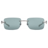 Gucci - Occhiale da Sole Rettangolare - Argento - Gucci Eyewear