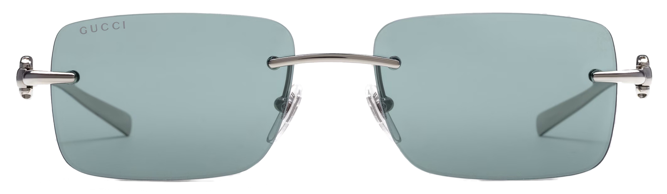 Gucci - Rectangular Sunglasses - Silver - Gucci Eyewear