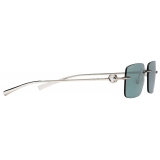 Gucci - Rectangular Sunglasses - Silver - Gucci Eyewear