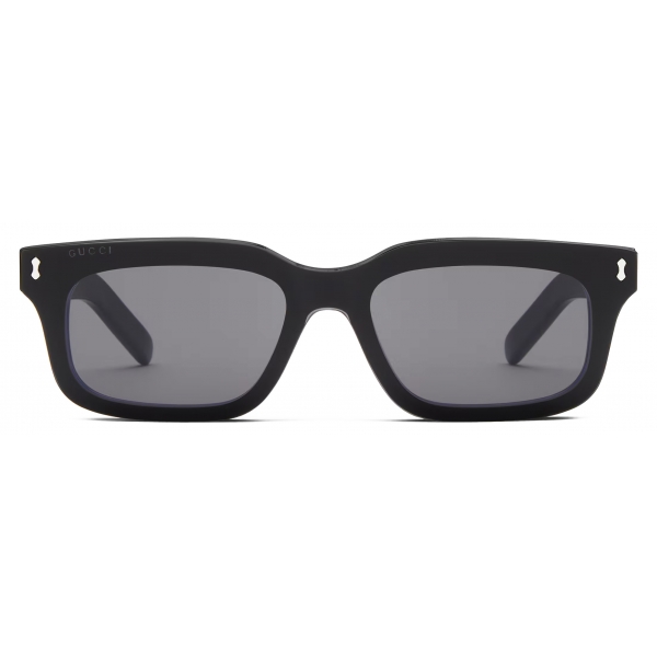 Gucci - Occhiale da Sole Rettangolare - Nero - Gucci Eyewear