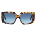 Jimmy Choo - Ariana - Yellow Havana Square Frame Sunglasses - Jimmy Choo Eyewear