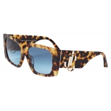 Jimmy Choo - Ariana - Yellow Havana Square Frame Sunglasses - Jimmy Choo Eyewear