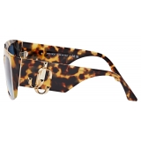 Jimmy Choo - Ariana - Yellow Havana Square Frame Sunglasses - Jimmy Choo Eyewear