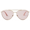 Jimmy Choo - Ary - Pale Gold Aviator Sunglasses with Crystals - Jimmy Choo Eyewear