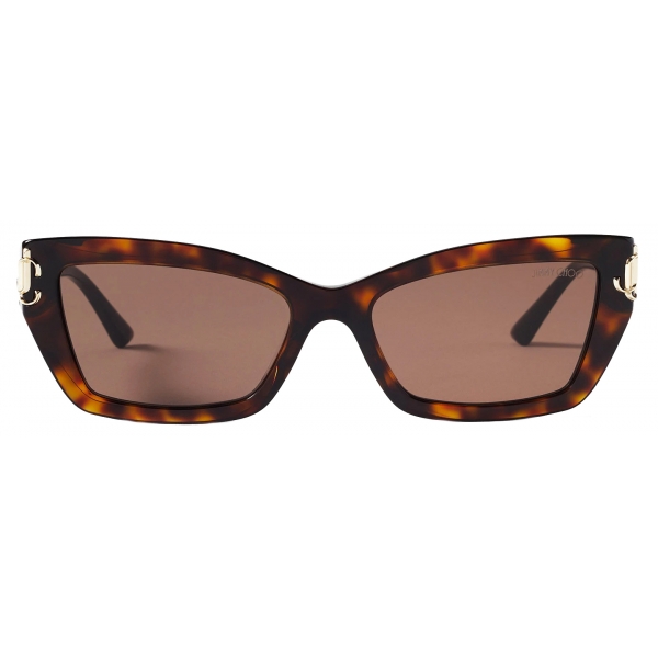 Jimmy Choo - Isla - Occhiali da Sole Cat-Eye Havana Marroni - Jimmy Choo Eyewear