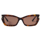 Jimmy Choo - Isla - Brown Havana Cat Eye Sunglasses - Jimmy Choo Eyewear