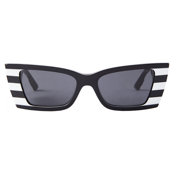 Jimmy Choo - Kalila - Black and White Rectangular Sunglasses - Jimmy Choo Eyewear