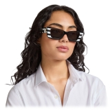 Jimmy Choo - Kalila - Black and White Rectangular Sunglasses - Jimmy Choo Eyewear