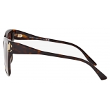 Jimmy Choo - Kira - Brown Havana Square Sunglasses - Jimmy Choo Eyewear