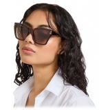 Jimmy Choo - Kira - Brown Havana Square Sunglasses - Jimmy Choo Eyewear