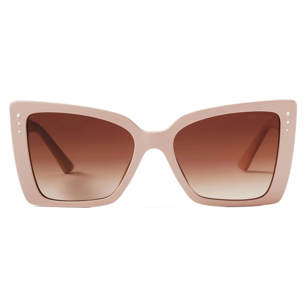 Jimmy Choo - Lorea - Beige Butterfly Frame Sunglasses - Jimmy Choo Eyewear