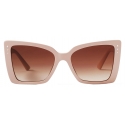 Jimmy Choo - Lorea - Beige Butterfly Frame Sunglasses - Jimmy Choo Eyewear