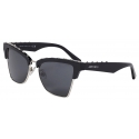 Jimmy Choo - Maxime - Black Butterfly Frame Sunglasses with Studs - Jimmy Choo Eyewear