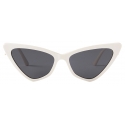 Jimmy Choo - Sol - Occhiali da Sole Cat-Eye Bianchi - Jimmy Choo Eyewear