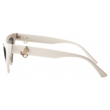 Jimmy Choo - Sol - Occhiali da Sole Cat-Eye Bianchi - Jimmy Choo Eyewear