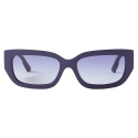 Jimmy Choo - Tatum - Occhiali da Sole Rettangolari Blu - Jimmy Choo Eyewear