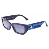 Jimmy Choo - Tatum - Blue Rectangular Sunglasses - Jimmy Choo Eyewear