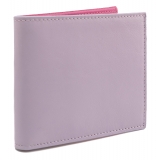 Avvenice - Premium Leather Wallet - Lilac Fuchsia - Handmade in Italy - Exclusive Luxury Collection