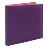 Avvenice - Premium Leather Wallet - Purple Fuchsia - Handmade in Italy - Exclusive Luxury Collection