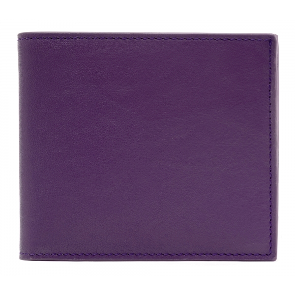 Avvenice - Premium Leather Wallet - Purple Fuchsia - Handmade in Italy - Exclusive Luxury Collection